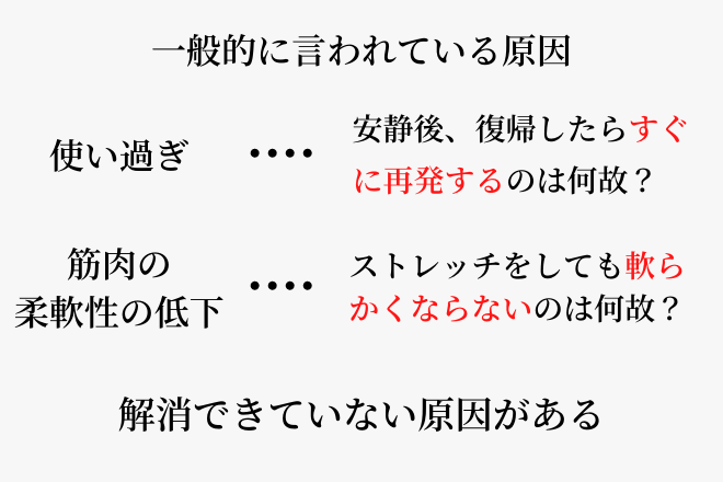 アキレス腱炎の一般的に言われている原因の問題点について