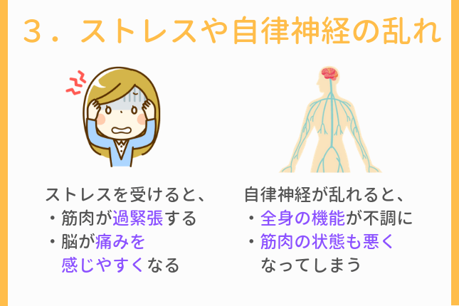 根本原因その３．ストレスや自律神経の乱れ