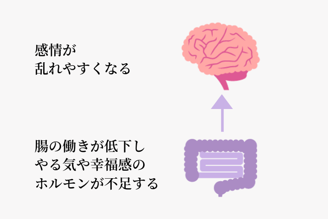 腸から脳への悪影響