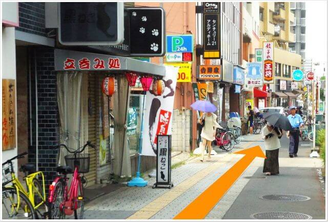 地下鉄御堂筋線長居駅２番出口から見える写真